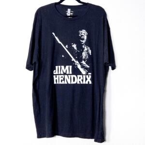 Bluescentric Jimi Hendrix Graphic T Shirt Black Size 3XL Rock Grunge